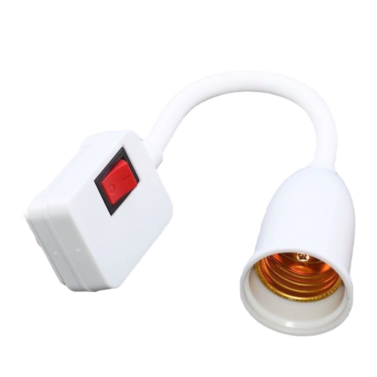 Picture of Universal lamp holder converter plug socket lamp plug hose with switch E27 screw LED wall lamp socket