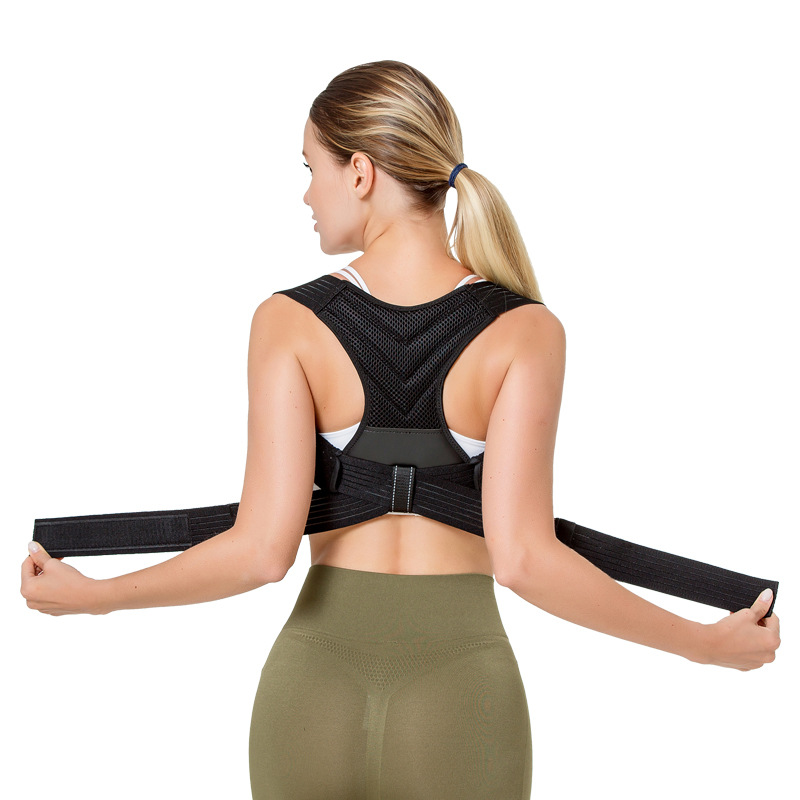 Manufacturer's Spot Wholesale New Adjustable Sitting Fixation Belt Back Correction Breathable Clavicle Belt Invisible Support Belt
