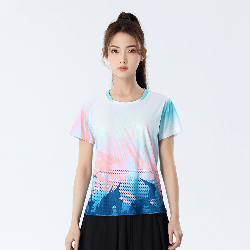 Picture of 2025 New Badminton Suit Women's Suit Quick-Drying Korean Version Men's Volleyball Table Tennis Game Training Team Suit Printing
