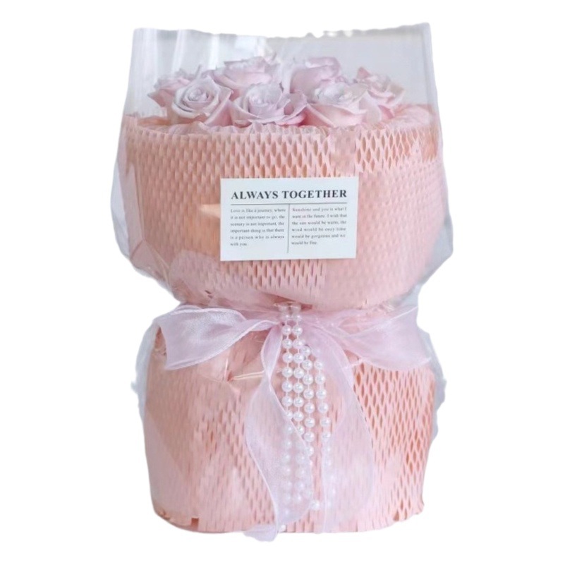Yitong Net Red Honeycomb Paper Honeycomb Mesh Paper Flower Wrapping Paper Grid Pull Net Art Paper Flower Wrapping Paper