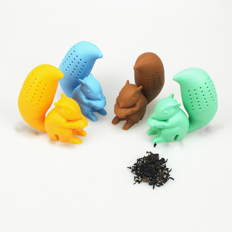Factory spot home tea filter silicone tea bag tea drain new strange daily small gifts