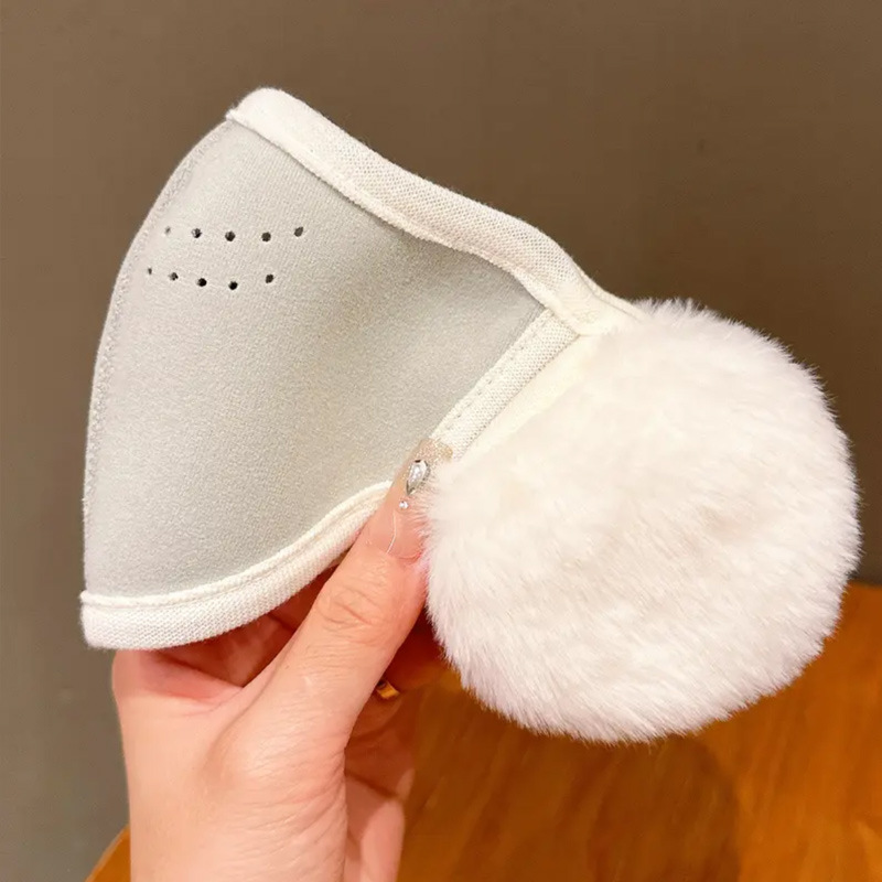 Picture of Children's Mask Girls' Windproof Ear Mask Integrated Warm Thickened Winter Ear Mask for Primary School Students Outdoor Cycling Cold-proof Ear Mask