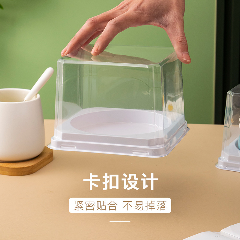 Picture of 2/3/4/ 6inch Cake Packaging Box 4inch Birthday Mousse Puff Populus Canescens Nectar Box Dessert Box