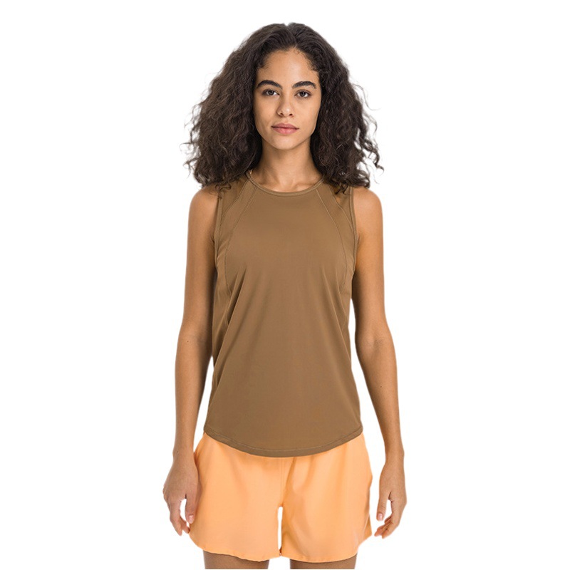 Spring and summer new hollow mesh breathable sports vest women's light and soft fitness yoga clothing top DT051