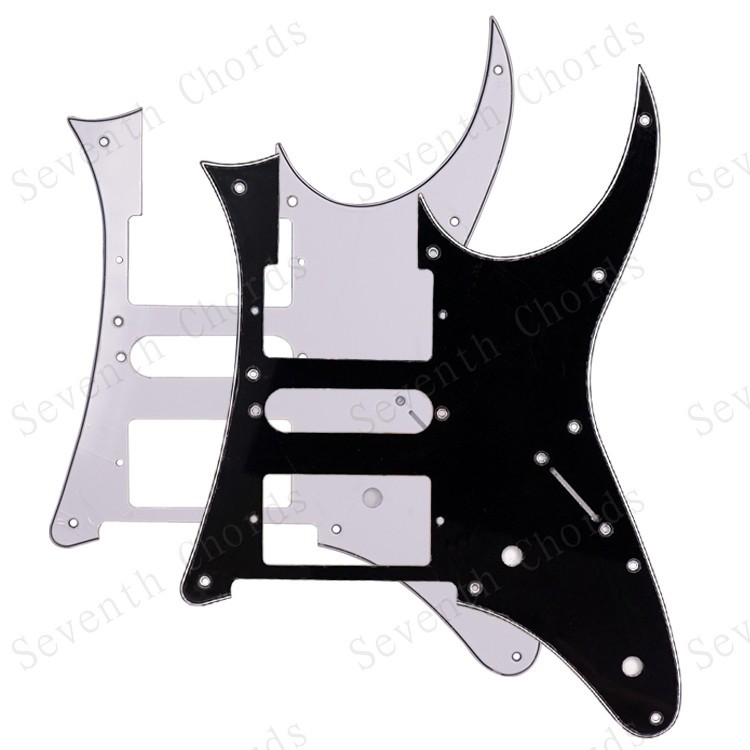 7V Series double single and double electric guitar guard plate HSH electric guitar panel front cover PVC black white