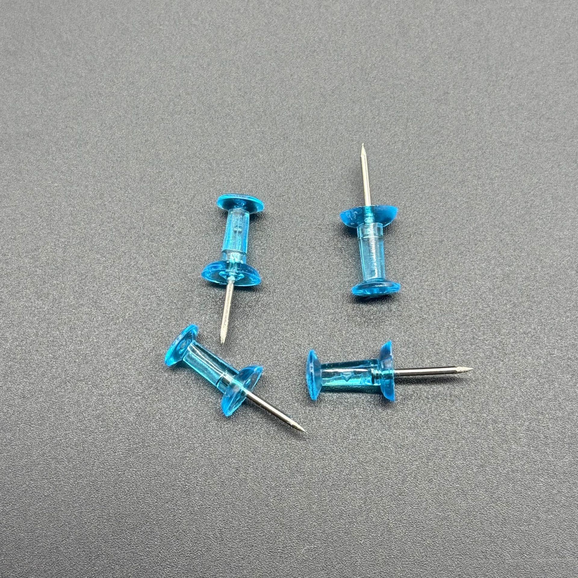 Picture of Amazon pushpin color transparent I-shaped pin special-shaped I-shaped pin plastic pin pushpin press nail color nail bulk