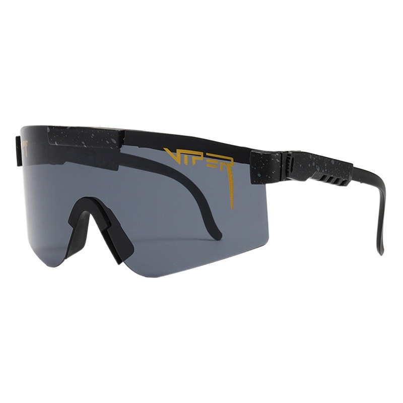 Cross-border Europe and the United States to adjust the PC plating real film box men's and women's sunglasses windproof riding glasses UV protection sunglasses