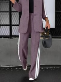2024 cross-border independent station Europe and the United States foreign trade new_autumn and winter ladies long sleeve lapel casual suit suit