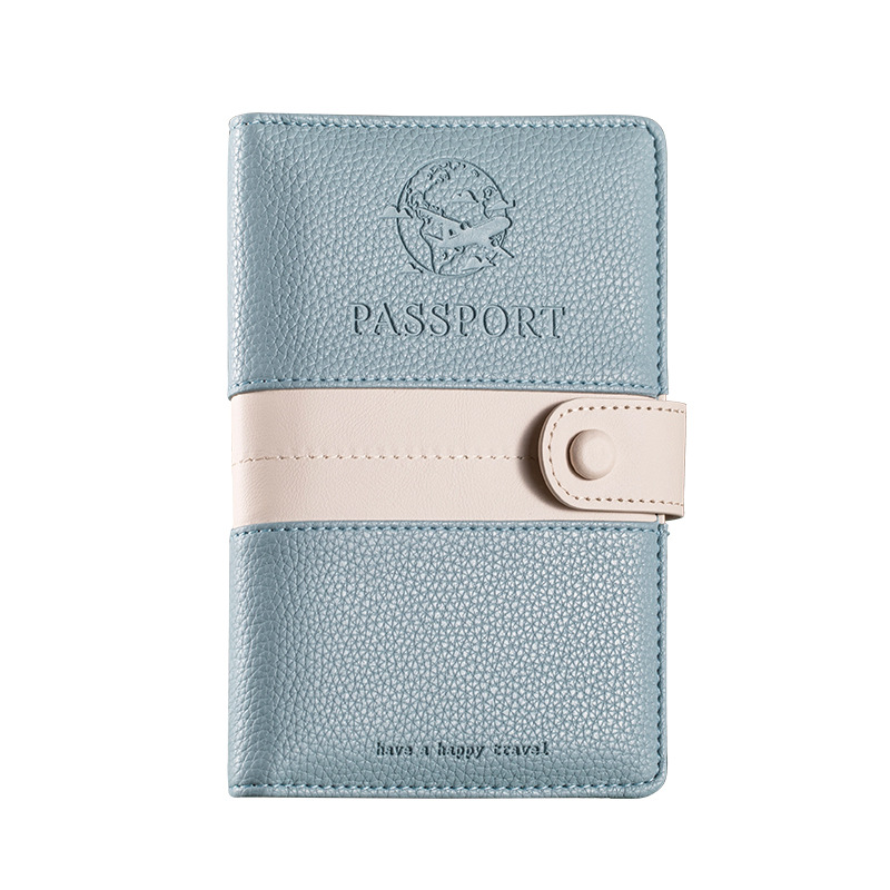 Picture of Portable passport holder passport ticket holder ins passport protective case passport holder anti-theft brush overseas certificate holder card holder