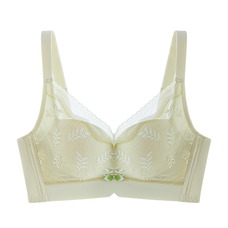 Picture of Summer Women's Thin Bra with Side Breast Gathering, Anti-Sagging, Lifting, Breathable, Air-Conditioned Hole Cup, Adjustable Bra