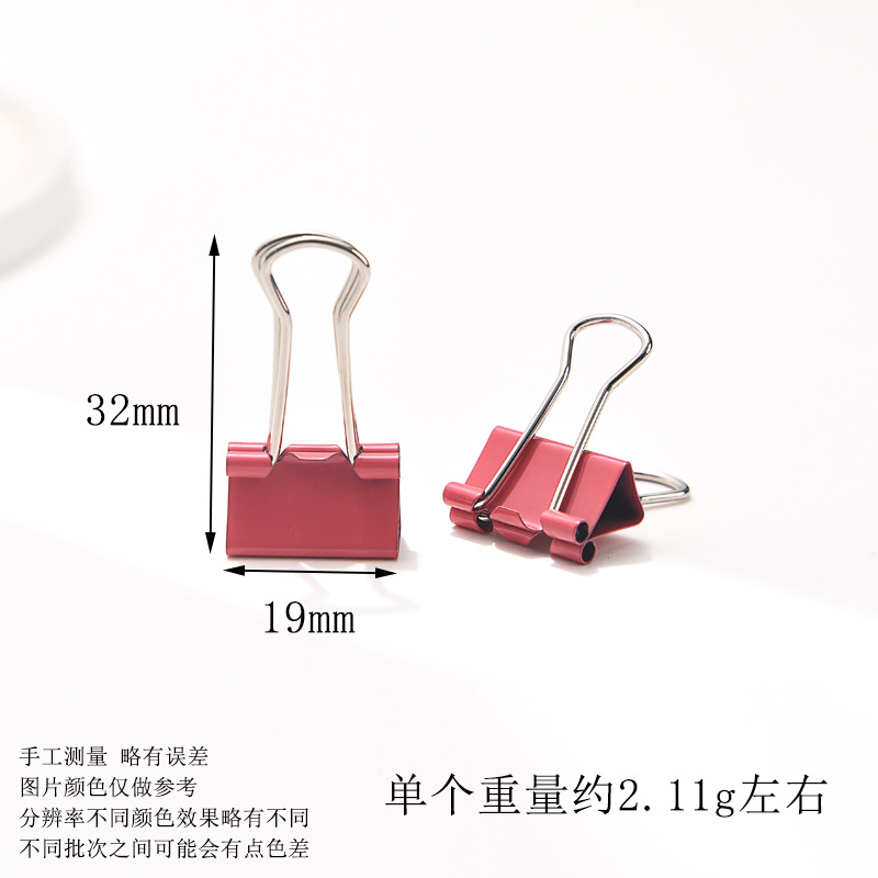 Picture of Cross-Border special color long tail clip small fresh dovetail clip hand account clip 32MM 25MM 19mm reverse tail clip wholesale