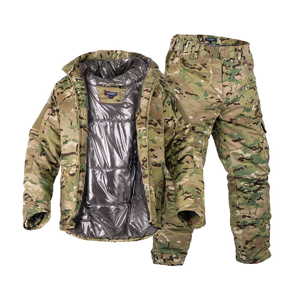 Thickened Thermal Reflective Cotton Suit Winter Outdoor Camouflage Warm Windbreaker Men's Jacket Military Fan Tactical Jacket