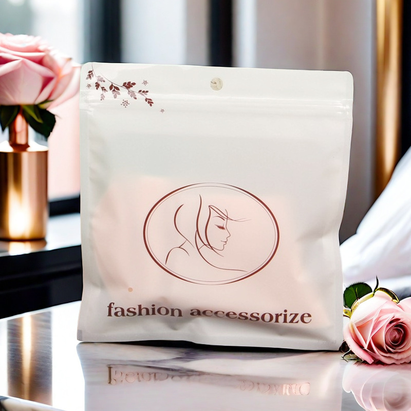 English Panties Packaging Bag Women's Underwear Socks Ziplock Bag Masks Silk Stockings Pantyhose Baby Socks Transparent Bag