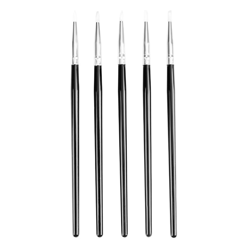 Handmade Soft Head Silicone Pen Small 5 Pack Rubber Pen Clay DIY Clay Sculpture Trace Modifying Tool Set