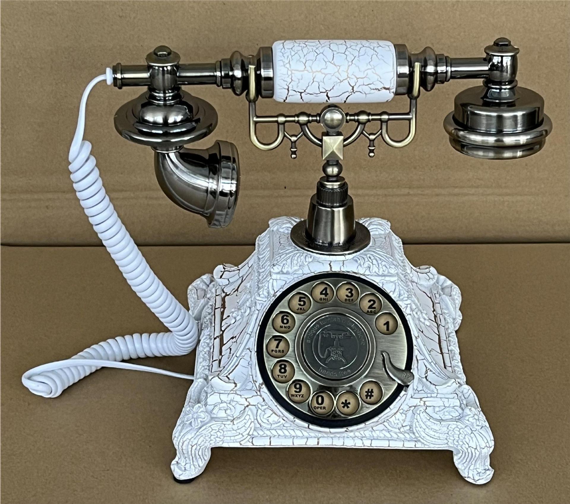 Retro telephone nostalgic turntable telephone European and American cross-border e-commerce telephone physical factory wholesale