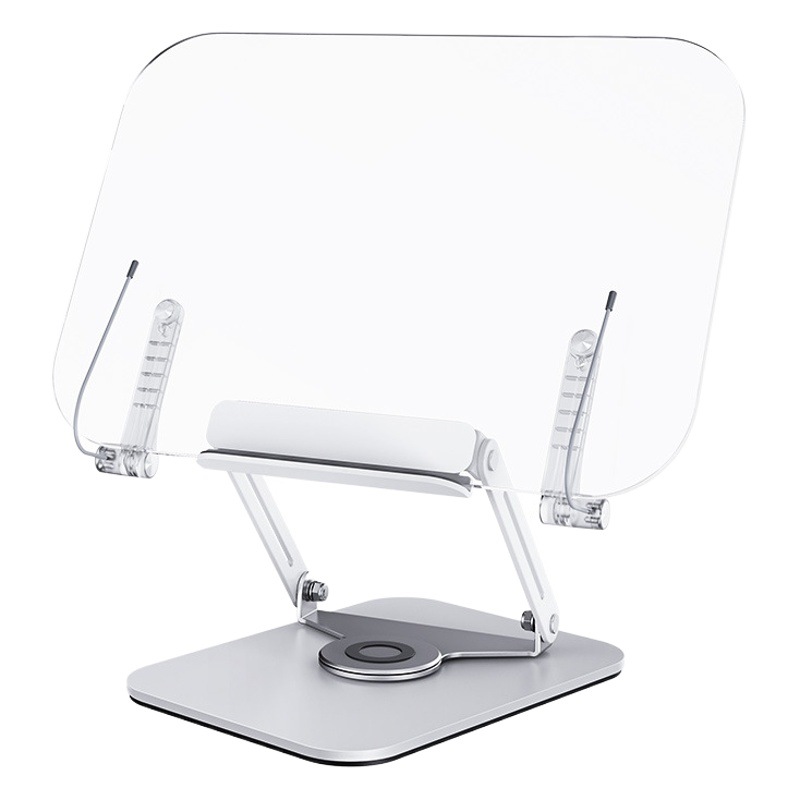 Cross-Border Multifunctional Reading Stand Acrylic Bookshelf Desktop Adjustable Heightening Rotating Reading Stand Factory Wholesale