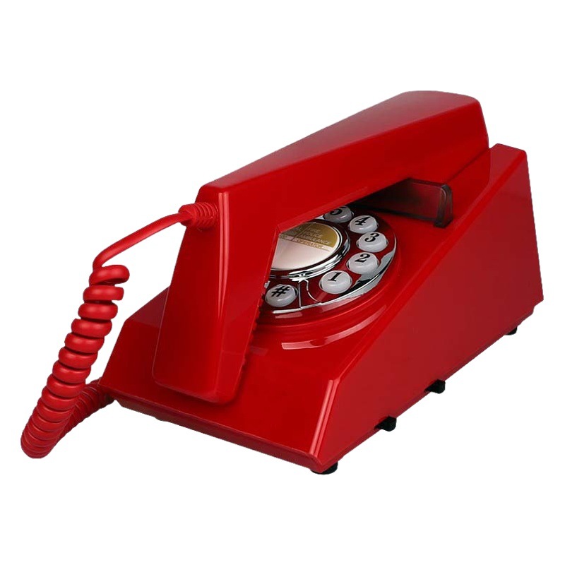 Wall-mounted desktop dual-purpose telephone European-style creative antique retro hotel bedside wall-mounted extension punch-free landline machine