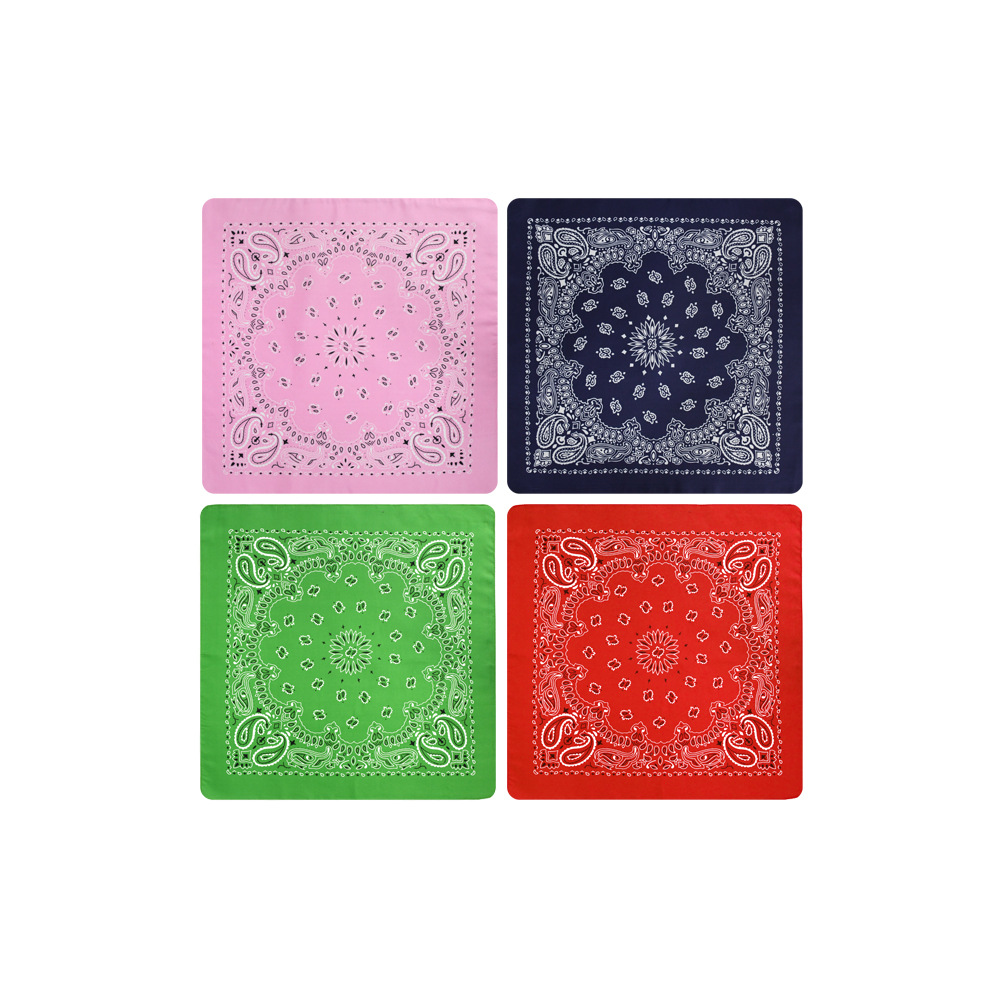 Picture of American West Coast Magic Hip Hop Riding Turban Hip Hip Hip Hop bandana Double Cashew Double Worm Square Scarf Wholesale