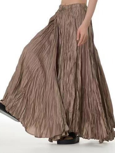 Picture of European and American Simple Wrinkled Skirt 2025 Summer New Fashion Brand Women's Fashion All-match Oversize Skirt