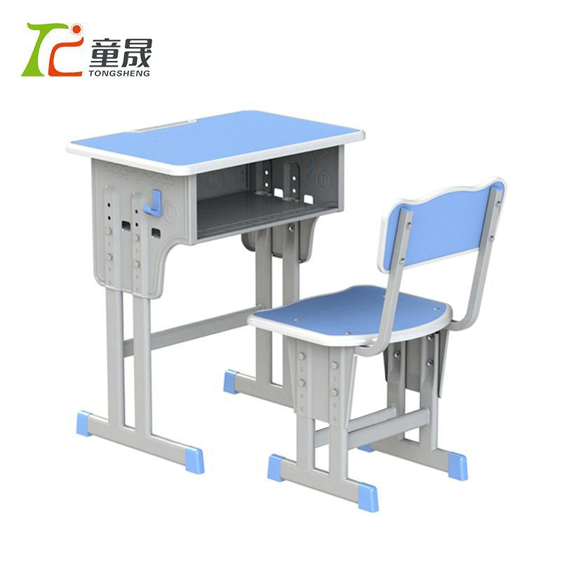 Picture of School Desk and Chair Training Desk Study Desk Children's Desk Single Training Desk Liftable Student Desk and Chair