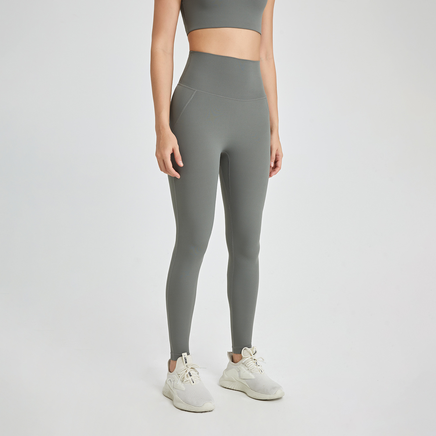 Picture of No-Wearing Underwear Zero Sense One-Piece Yoga Pants Seamless Naked Sense Back Pocket Peach Hip Tight Sports Fitness Pants