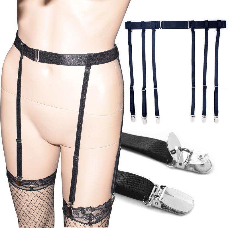 Cross-border supply of European and American fashion ladies garter belt Elastic Hosiery clip spot a generation of hair