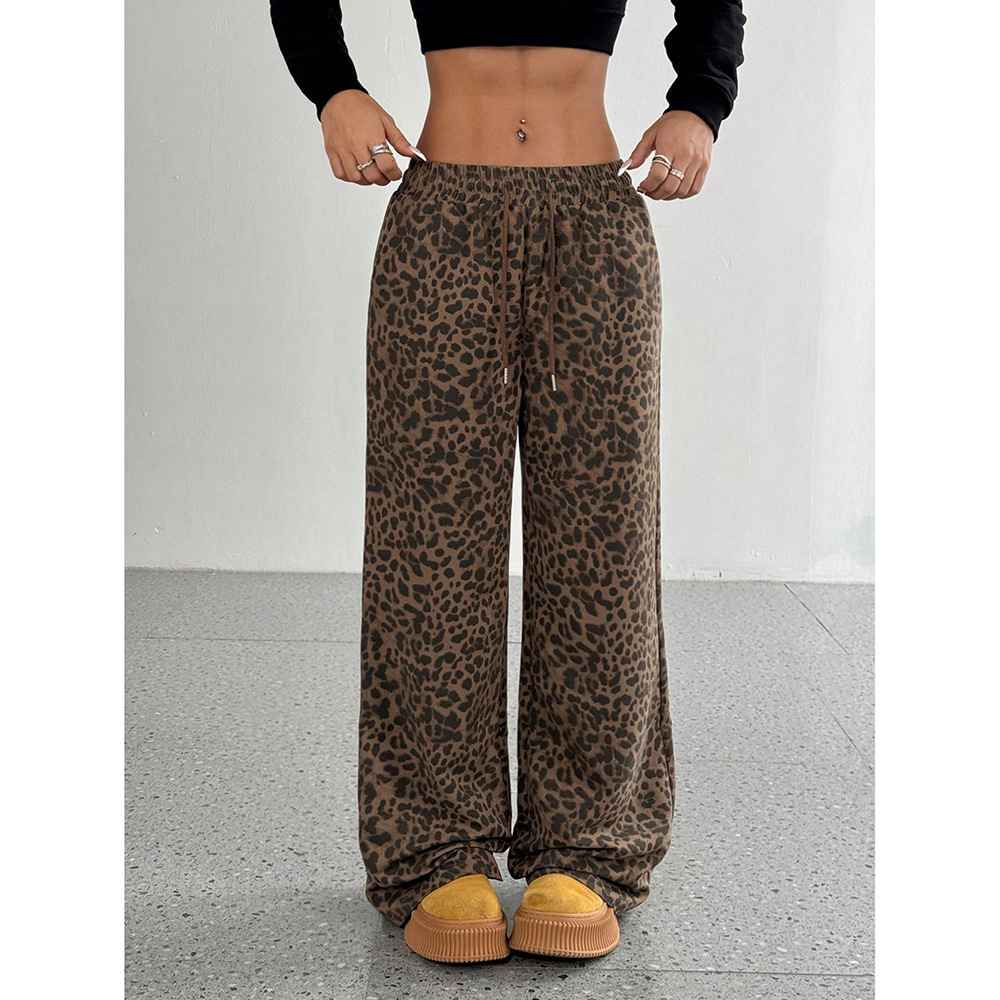 Picture of 2024 Spring and Autumn Spice Girls Women's New High Waist Wide Leg Pants Loose Slim Spice Girls Casual Pants Amazon