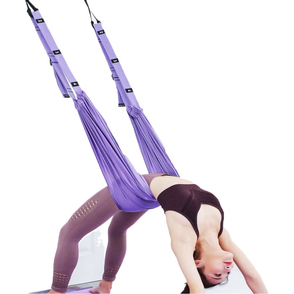 Aerial yoga sling home fitness equipment yoga inverted pull rope hanging door yoga stretch belt artifact