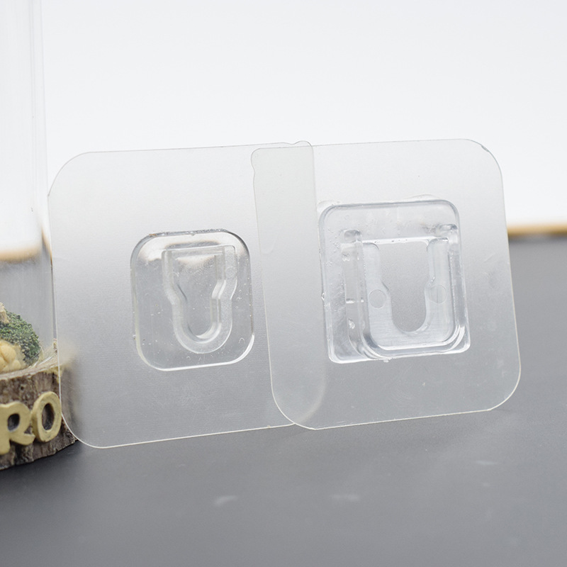 Picture of 261 Multi-function Socket Router Wall Hook Transparent Non-perforated Double-sided Sticker Strong Non-marking Sticker