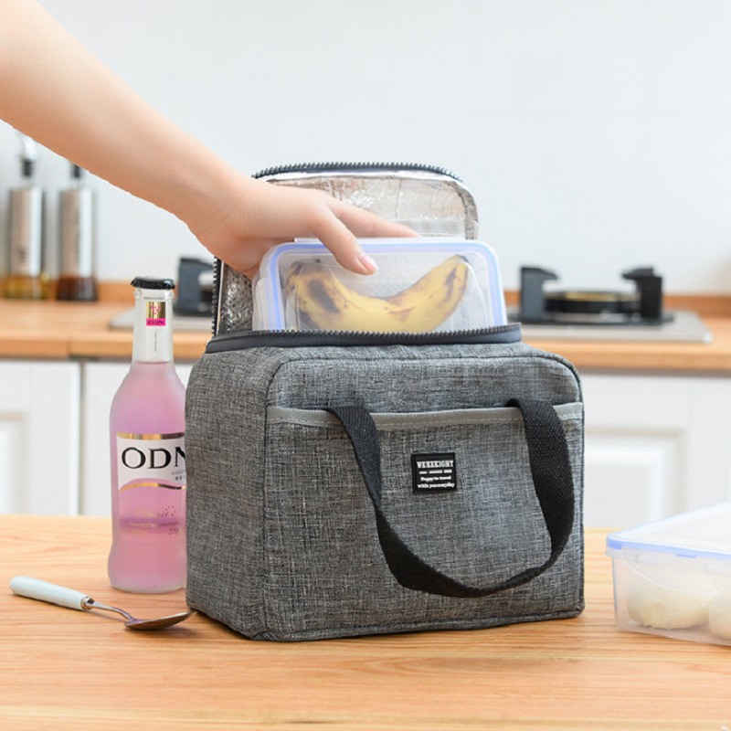 Lunch Bag Portable Insulation Bag Lunch Box Storage Bag Waterproof Preservation Bag Lunch Bag Dustproof Rice Bag Thickened Aluminum Foil