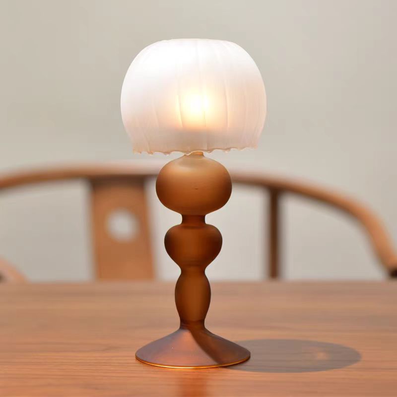 Simple Light Luxury Frosted Nordic Style Candlestick Ornaments Wedding Shooting Props European Style American Style Home Dining Table Vintage Candlestick