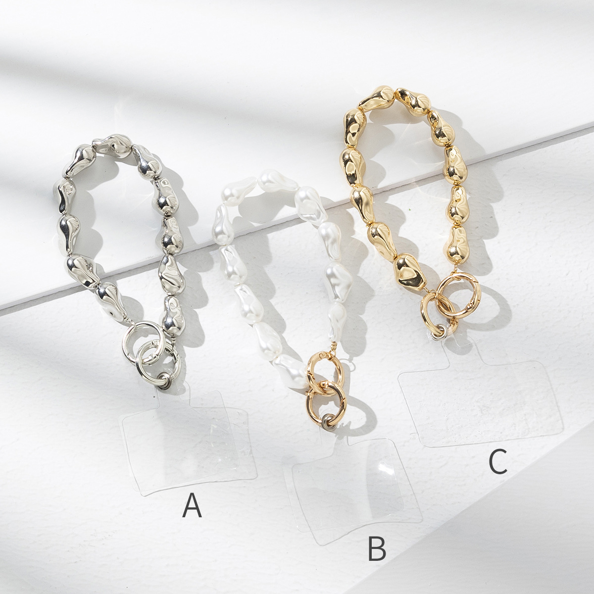 New Acrylic Beaded Handheld Chain DIY Mobile Phone Case Headset Hanging Pendant Student Water Cup Handheld Chain