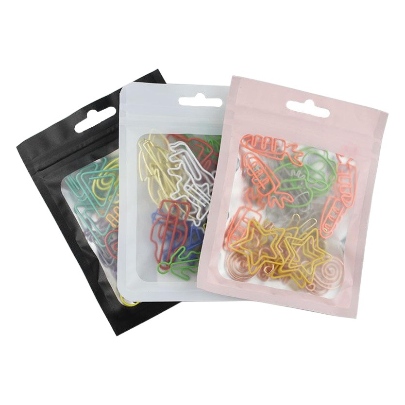 Cross-Border Hot-Selling Colorful Paper Clip Set, Creative Shaped Paper Clips, Blind Bag with 30 Pieces, Office Creative Blind Bag