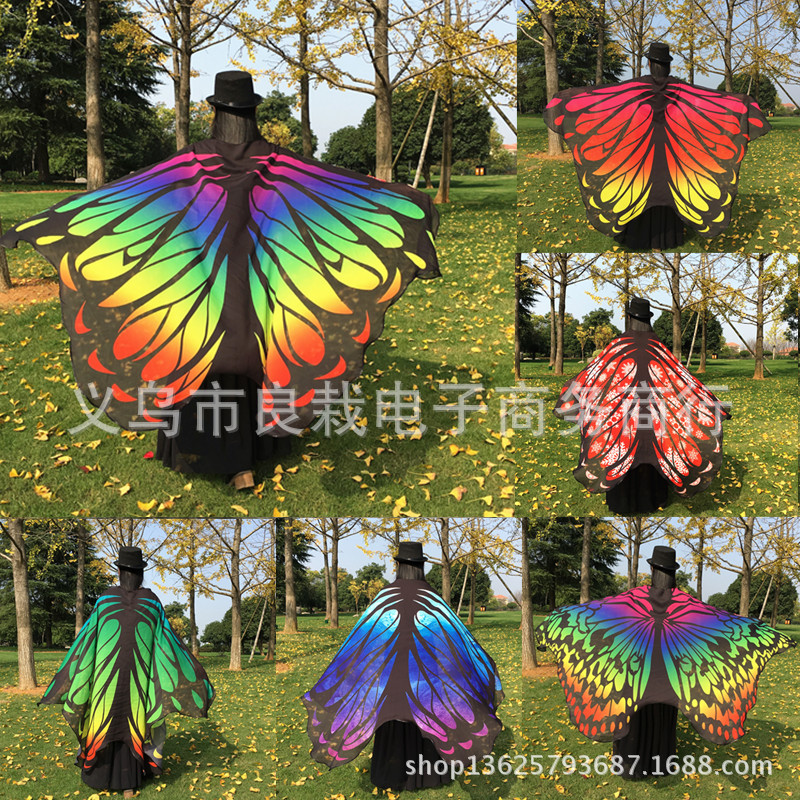 Butterfly Cape Cape chiffon large Cape Cape Butterfly Beach Skirt