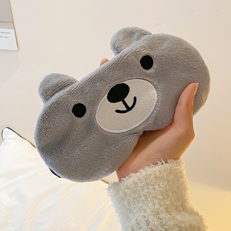 Picture of New Panda ins Eye Mask Autumn and Winter Eye Mask Plush Cute Women's Eye Mask Headwear Sleep Special Eye Mask Wholesale