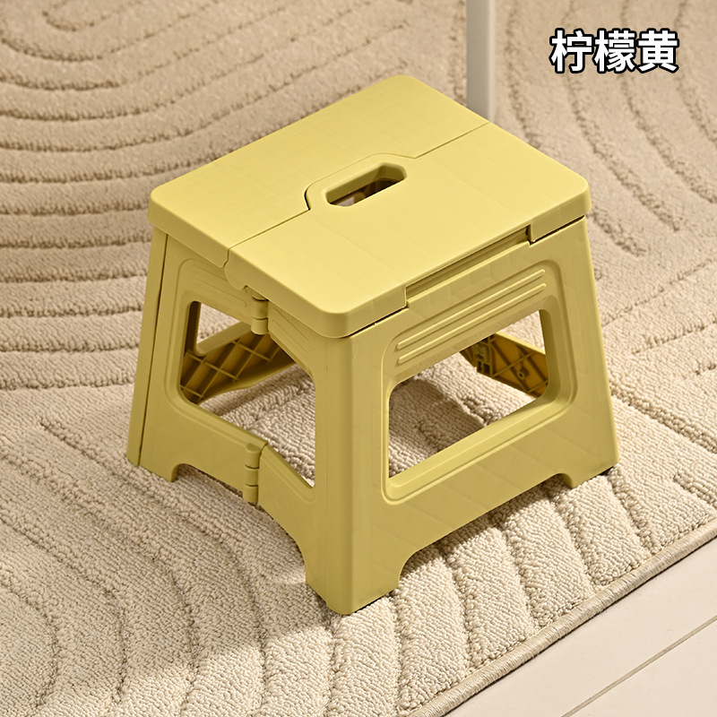 Picture of Plastic folding stool outdoor portable portable stool adult train Maza fishing stool shrink stool bath low stool