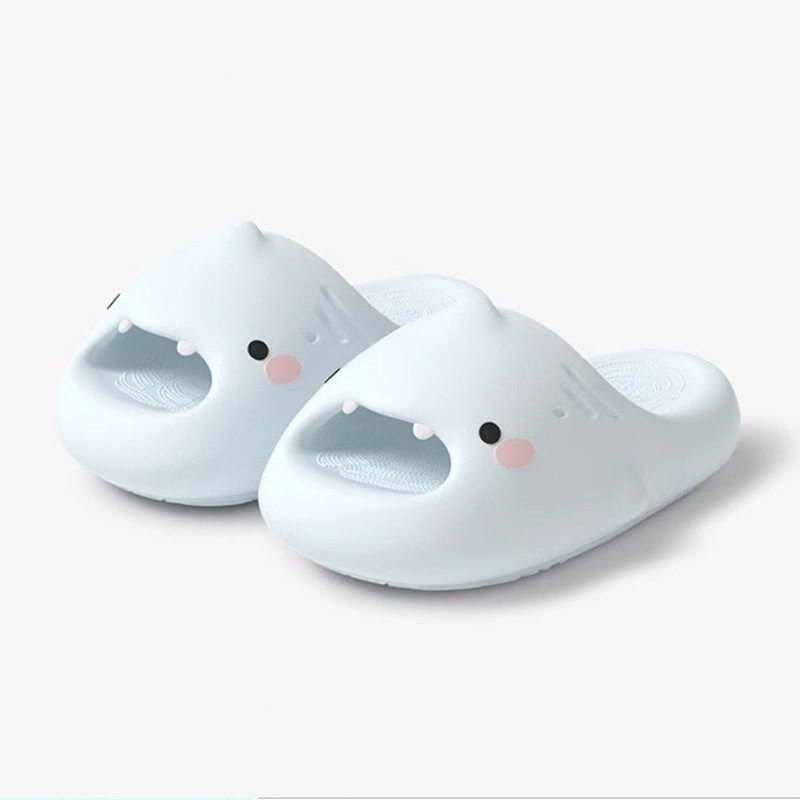 Little Cute Shark Slippers for Women at Home Summer 2025 New Home Cute Soft Sole Anti-Slip Couple Shark Sandals for Men