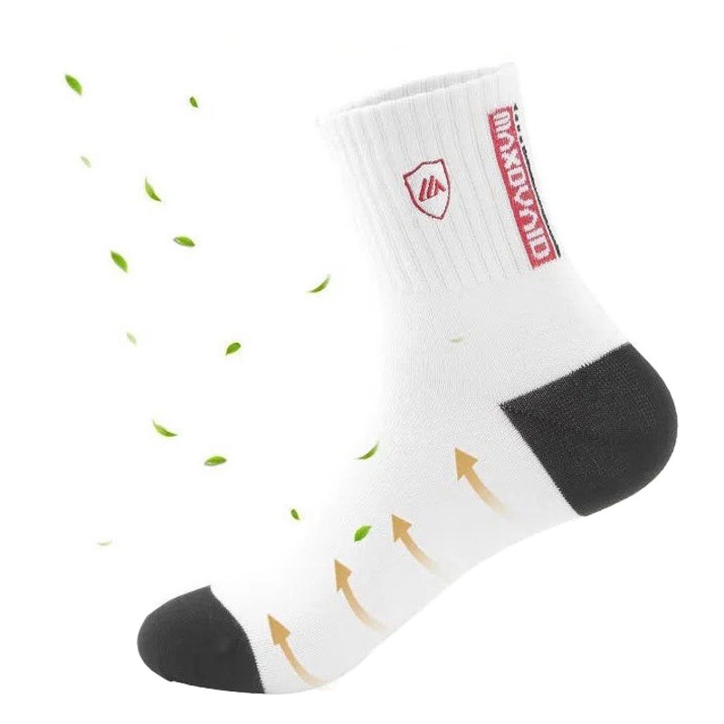 Men's socks men's autumn moisture wicking deodorant socks wholesale American knitted Plaid tube non-slip Sports