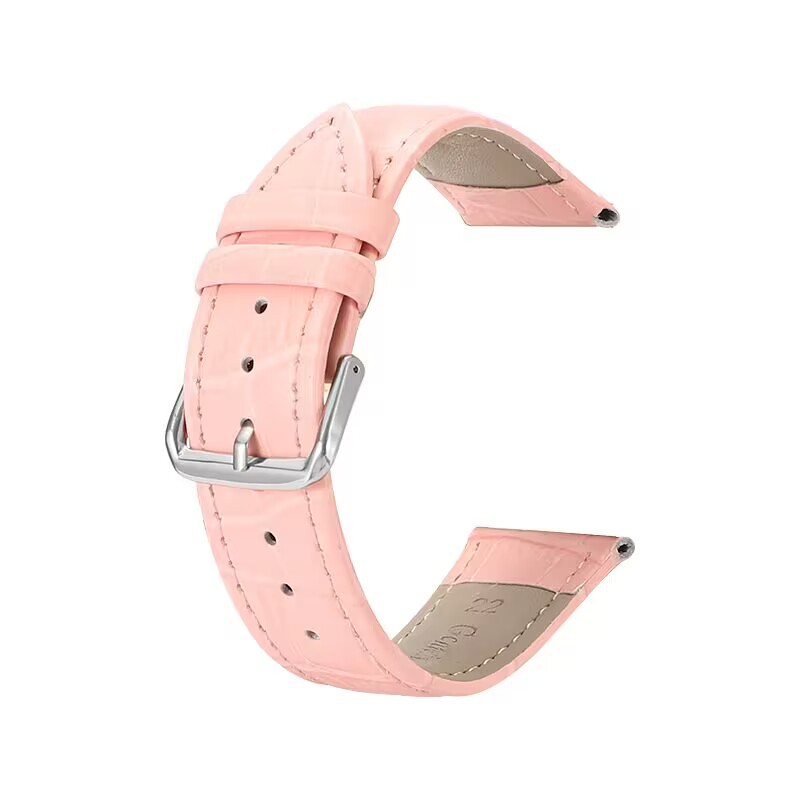 Picture of Factory Direct Sales Genuine Leather Watch Strap Crocodile Pattern Bamboo Pattern Pin Buckle Watch Strap Seven Colors Optional Suitable for Huawei Gt Samsung Apple