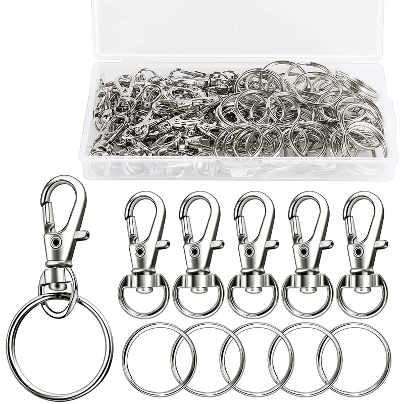 Lobster keychain zinc alloy dog buckle leather luggage hardware diy jewelry material accessories lobster clasp hook
