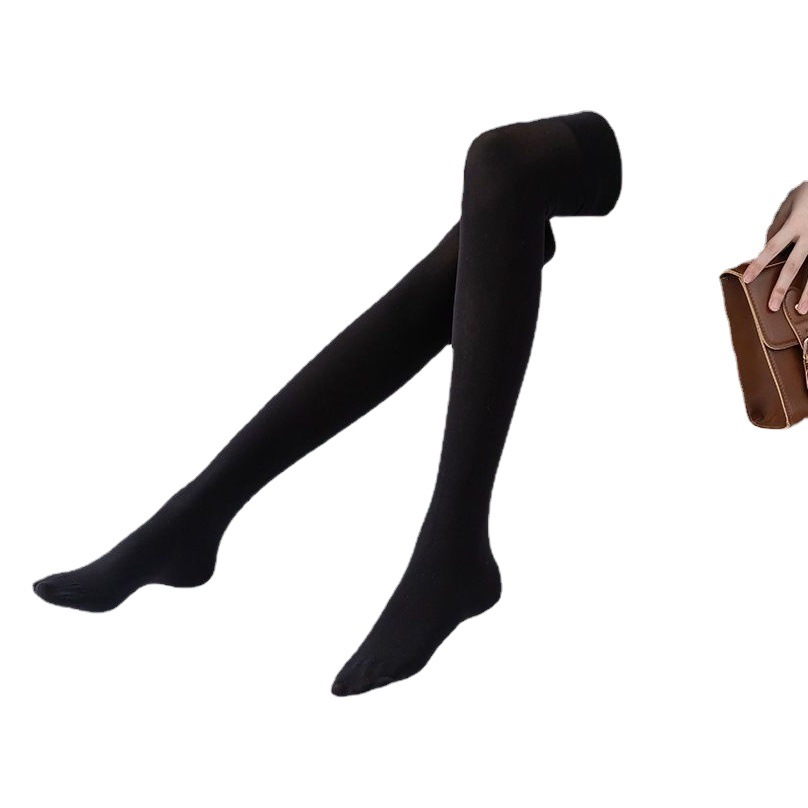 Silicone Non-slip Anti-drop Slimming Shallow Socks Spring and Summer Mid-tube Silk Stockings Half-knee Socks Thin Japanese Style Stockings for Women