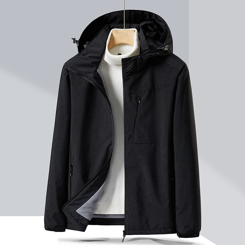 Picture of 2023 Fleece-Lined Cotton Jacket Couple's Style Windproof Waterproof Single-Layer Jacket, Cold-Resistant, Fleece-Lined and Thickened