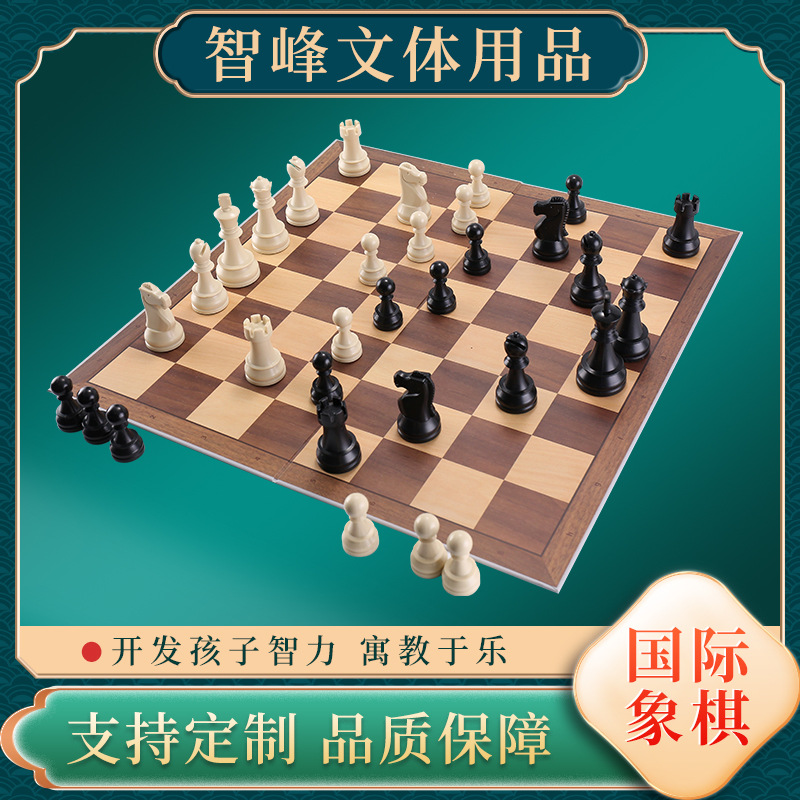 Dgt High-End Chess Family Entertainment Competition Training Black and White Chess Pieces Weighted Extra Large Foldableing Chess Board