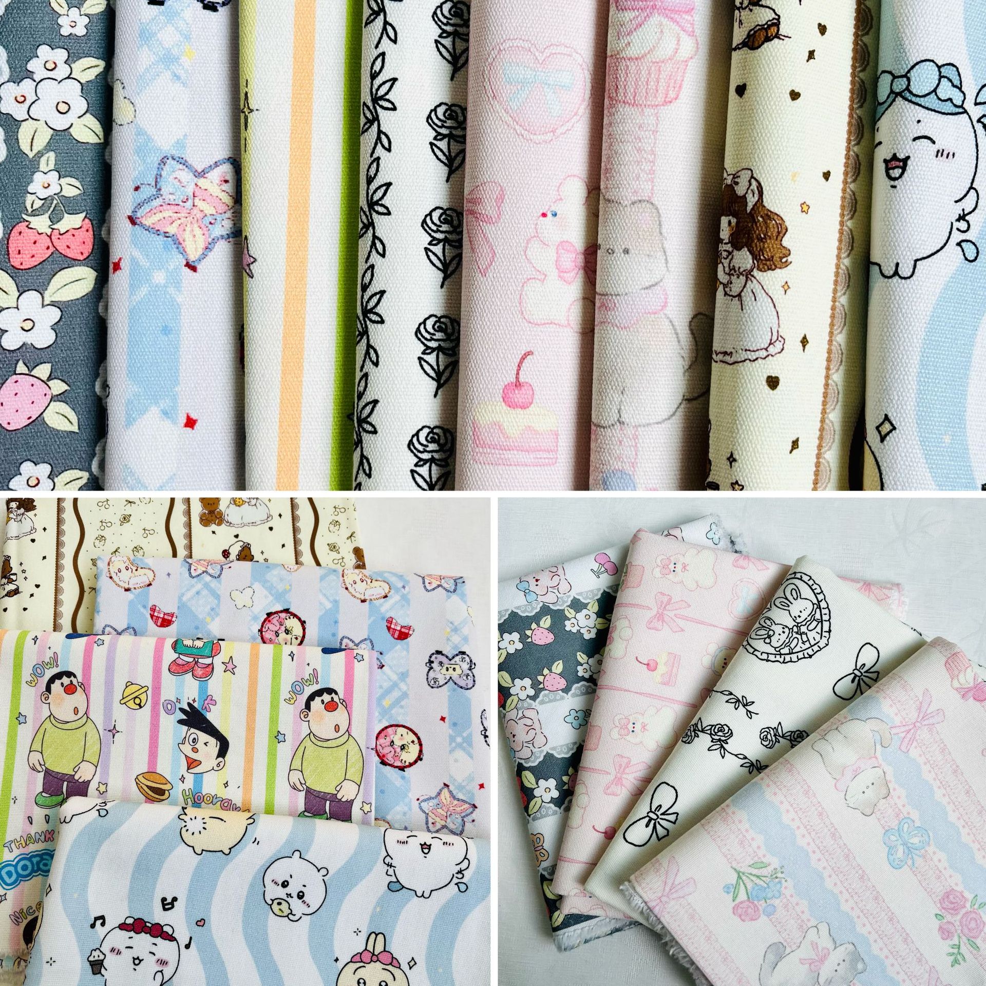 Vertical Stripesd Cotton Eight-Panel Canvas 1.5m Width 1.0m Price Bag Jacket Vest Handmade DIY Fabric