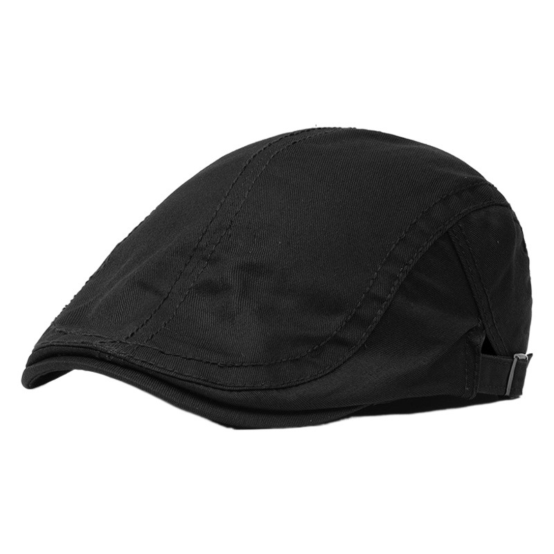 British style cotton beret retro men's solid color duck tongue forward cap Korean ladies painter cap autumn and winter wholesale