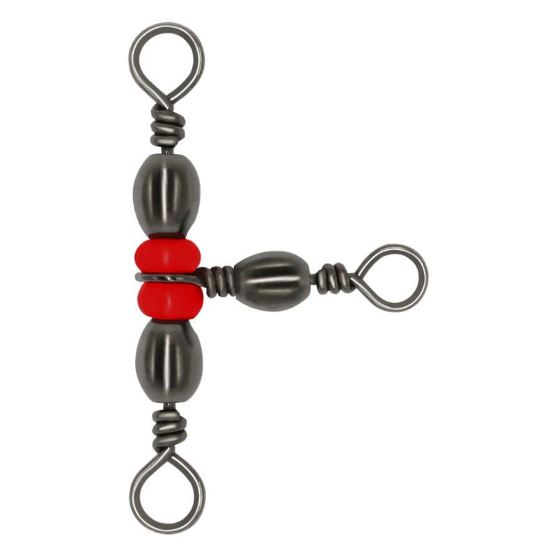 Outdoor Fishing Supplies Fishing Gear Set Small Accessories Connector Splitter String Hook Japanese New Three-Prong Swivel