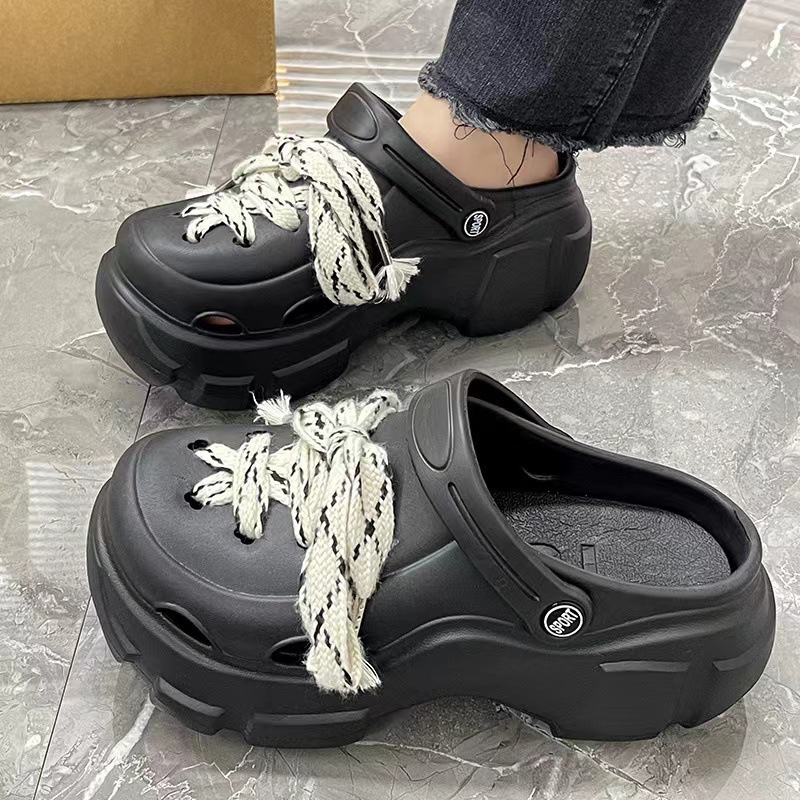Picture of Baotou EVA hole shoes in 2025 new fashion and versatility student comfortable and casual two-wear non-slip slippers for women's summer