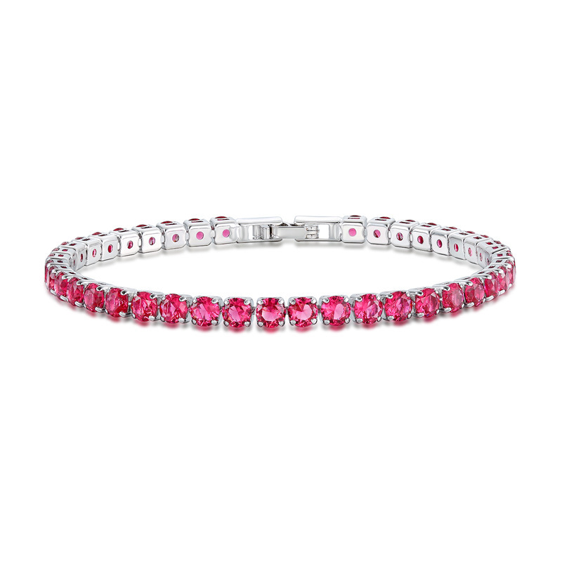 Picture of 4.0mm zircon tennis bracelet for men and women fashion simple bracelet jewelry ins cross-border factory wholesale