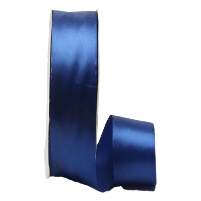 Bright Polyester Double-sided Solid Color Ribbon 100 Size 4CM Wide Ribbon Flower Packaging Large Roll Satin Flower Shop Special