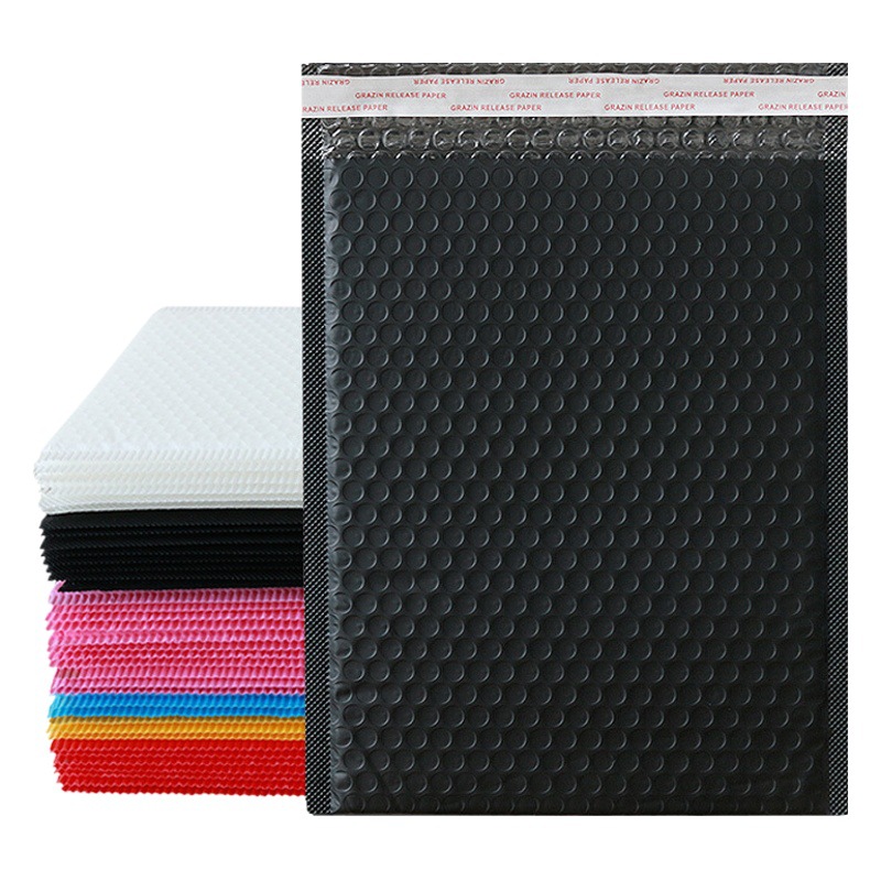 Co-extruded film Bubble Bag black clothing waterproof packaging bubble bag express logistics packaging shockproof bubble envelope bag